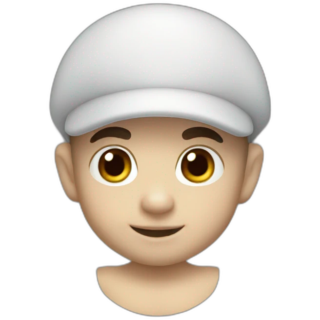 Baby Mario white emoji