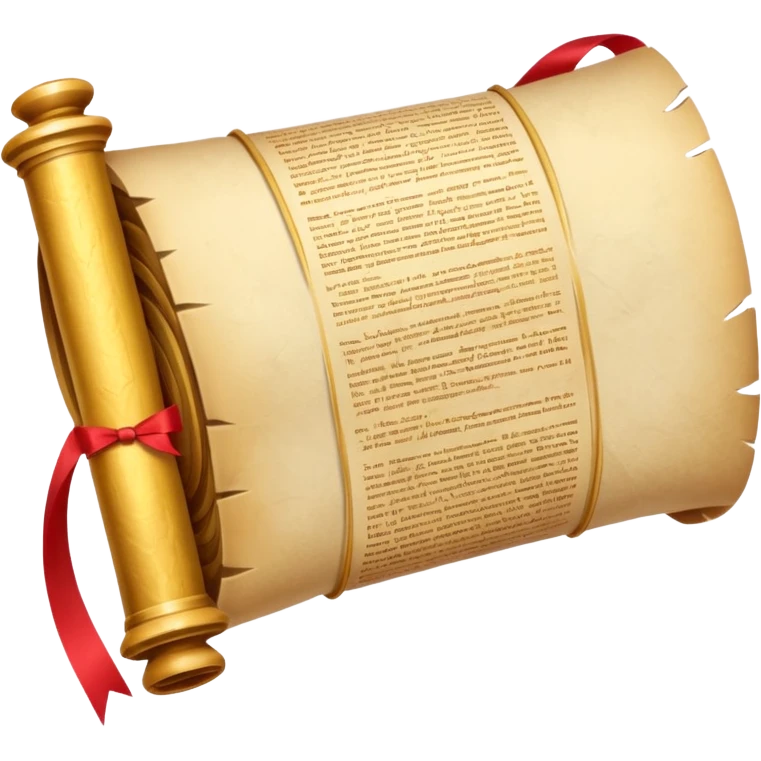 свиток связанный лентой  emoji