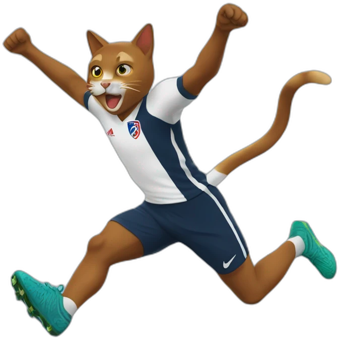Mbappé-jump-cat emoji