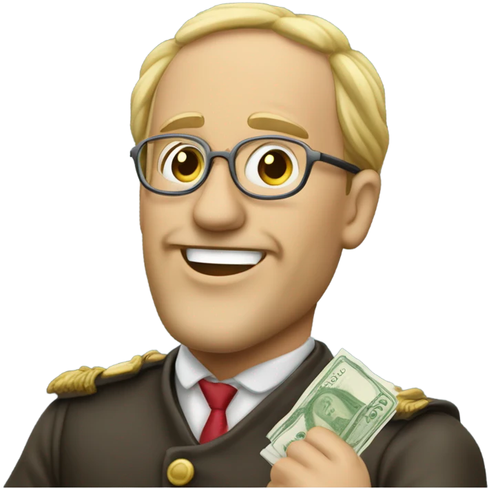 homme riche avec billets  emoji