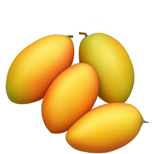 Mangoes on a plate emoji