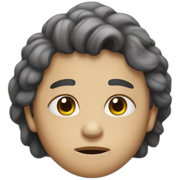 An emotionally cold person emoji