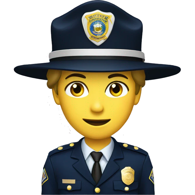 Create an emoji white de lieutenant ranks usa police emoji
