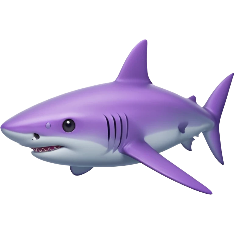 violet shark emoji