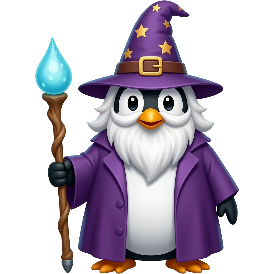 Penguin Wizard emoji