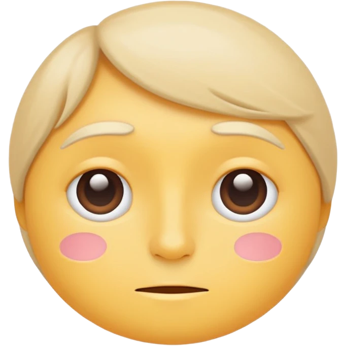 minimal flat emoji with mild tension,
slightly raised eyebrows,
thoughtful expression,
balanced emotion,
soft pastel tones,
modern health tracking app style,
transparent background,
vector illustration
 emoji