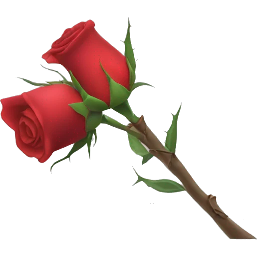 A rose thorn pricking your hand emoji