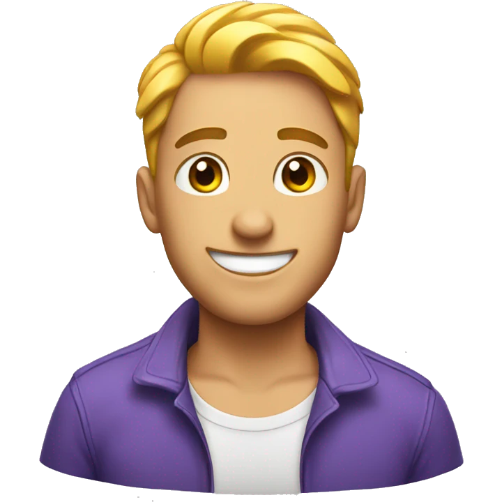 Gay guy having fun emoji