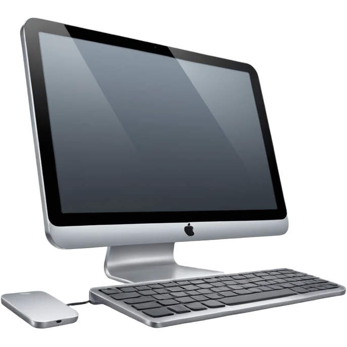 modern computer without logo emoji