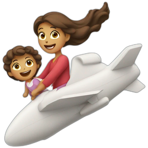 Mom flying emoji