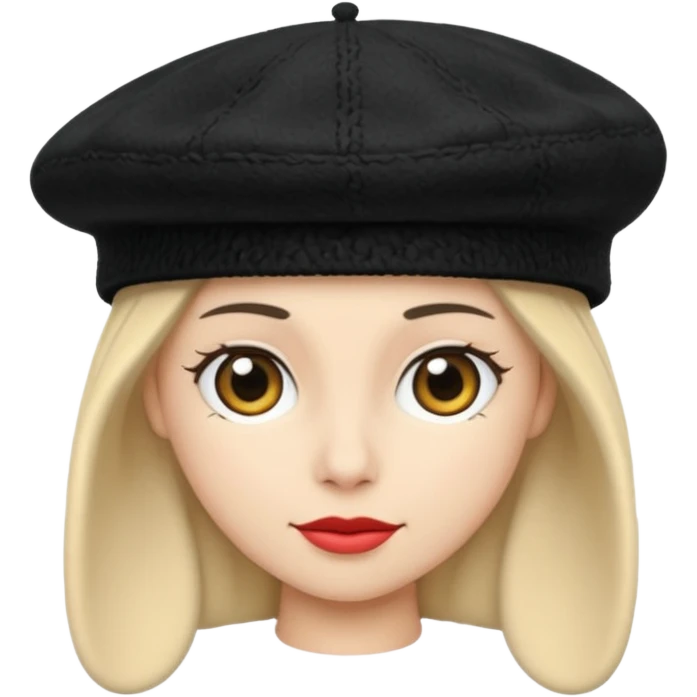 male beret hat no human emoji