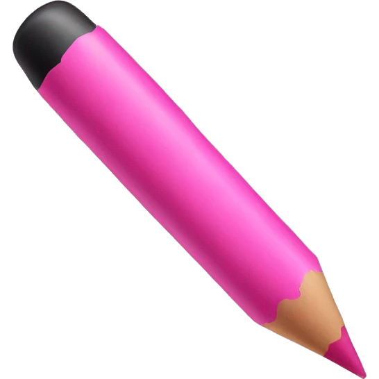 pink crayon emoji