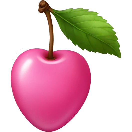 pink cherry emoji