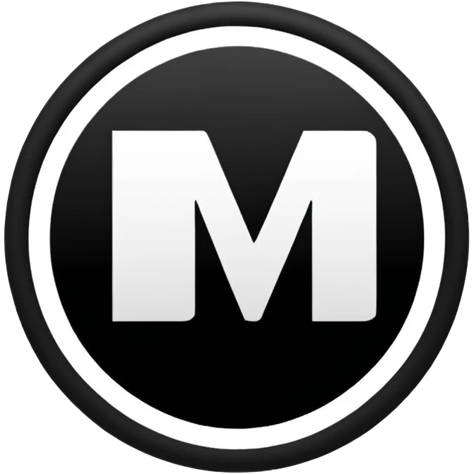 Black circle with MB written on in the middle of it. Nothing else no holes or anything. emoji