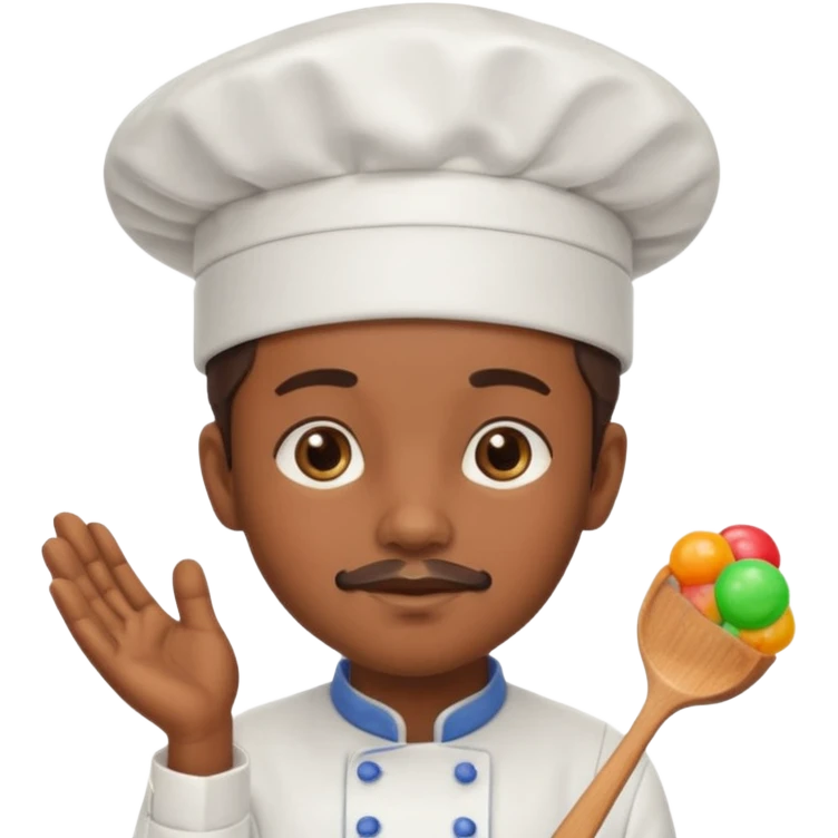 Chef + gumdrop hat emoji