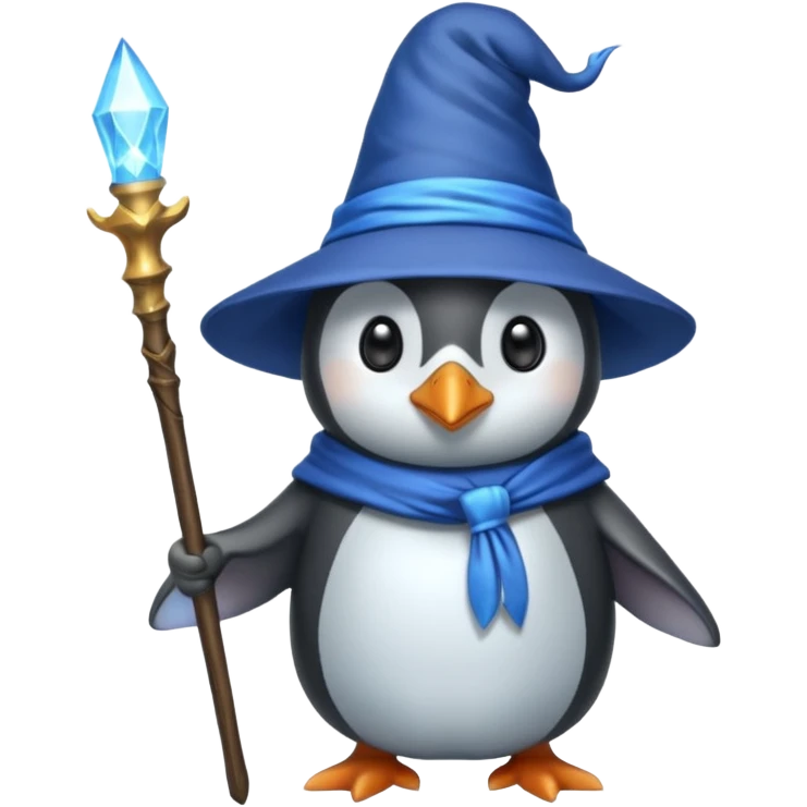 Penguin Wizard emoji