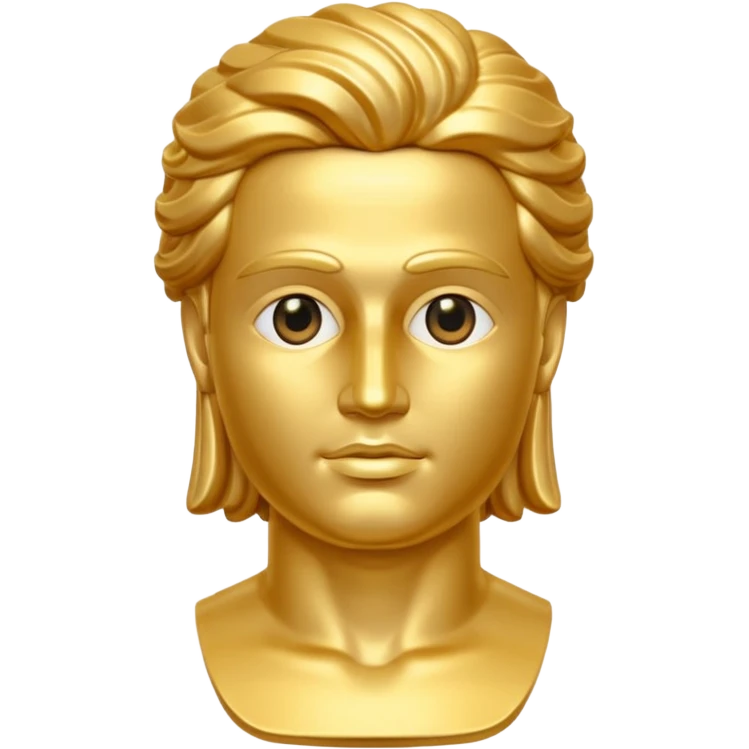 golden god statue emoji