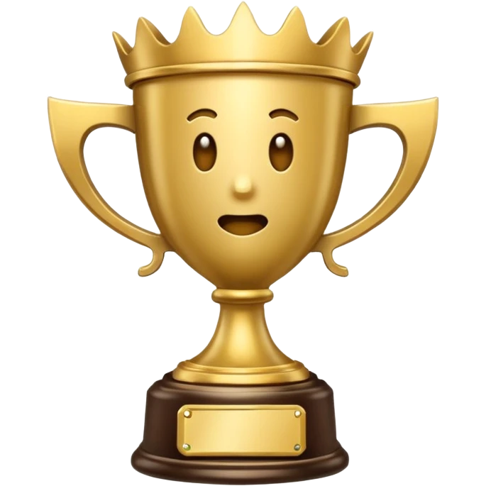 trofeu escrito "PANIC" emoji