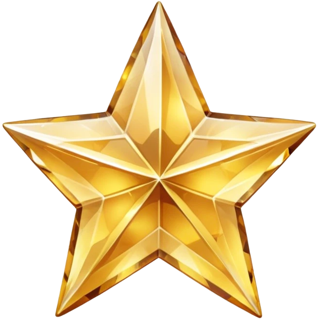 carved crystal star a shining "$" symbol emoji