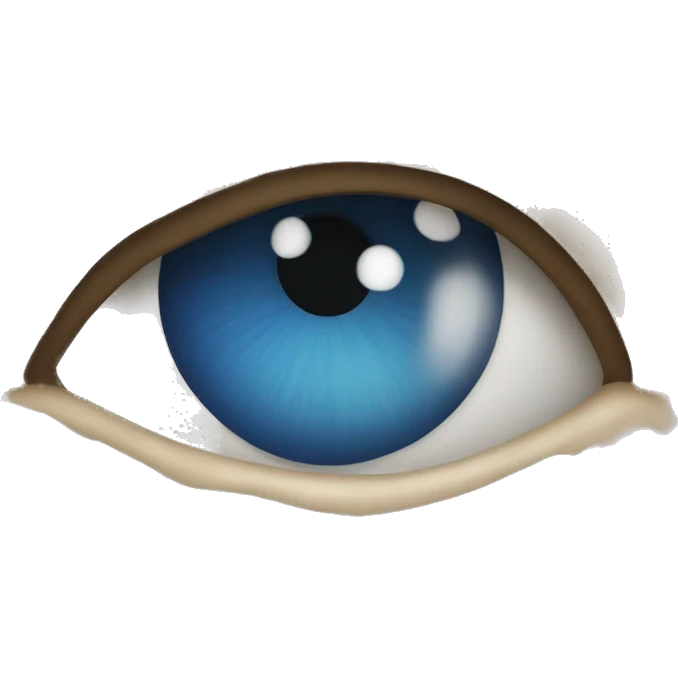 Bue eye emoji
