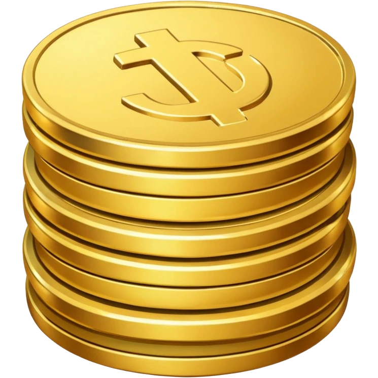 Gold coins emoji