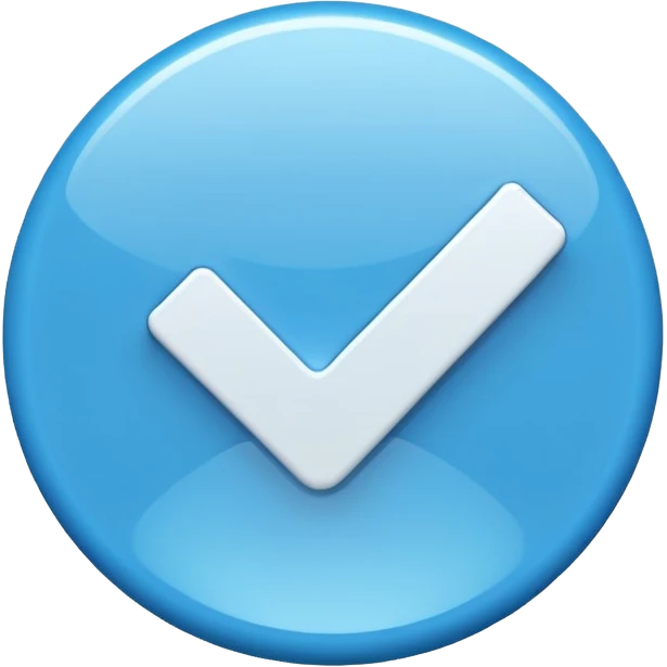 make a blue tick emoji emoji