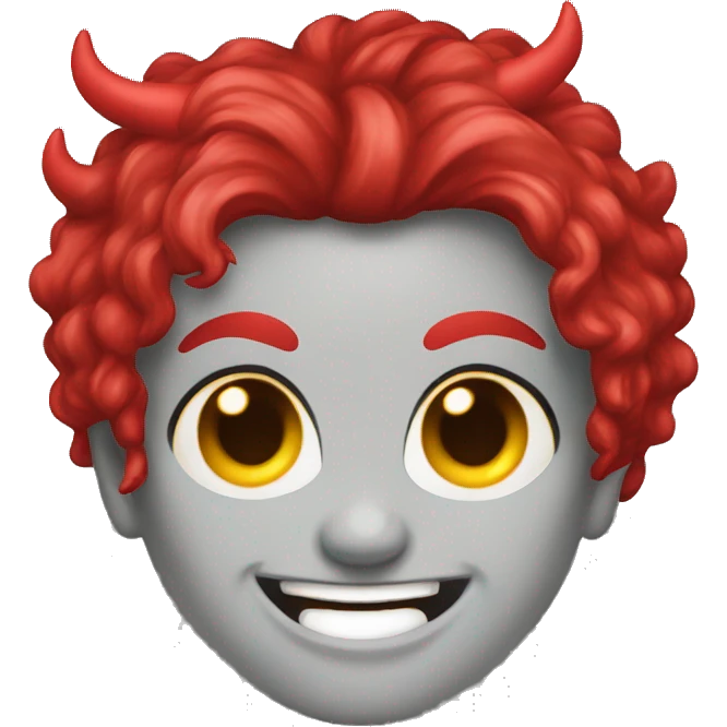 devil smile emoji lesbian flag color emoji