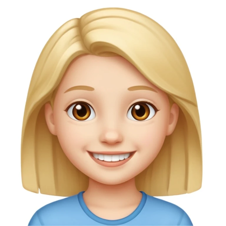 une pré adolescente  emoji