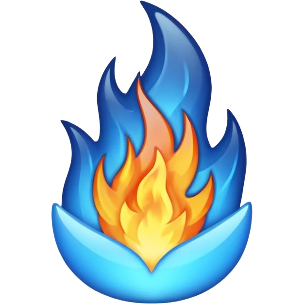 blue fire emoji