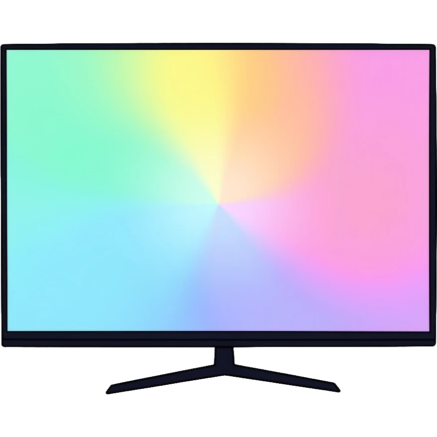 flat plasma TV screen with stand emoji