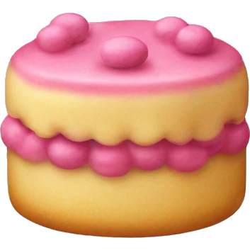 Pink vintage macaroni cakes emoji