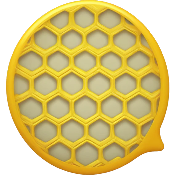 small yellow honeycomb chat bubble emoji
