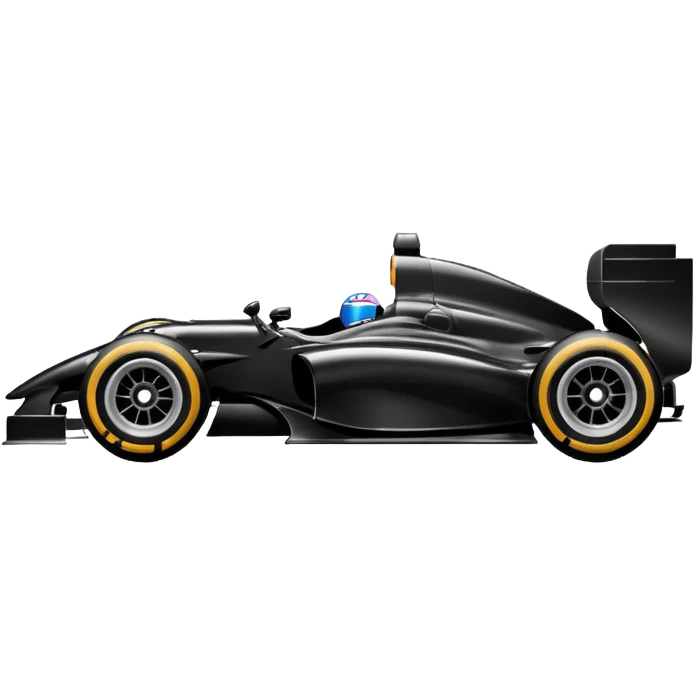 formula 1 black emoji