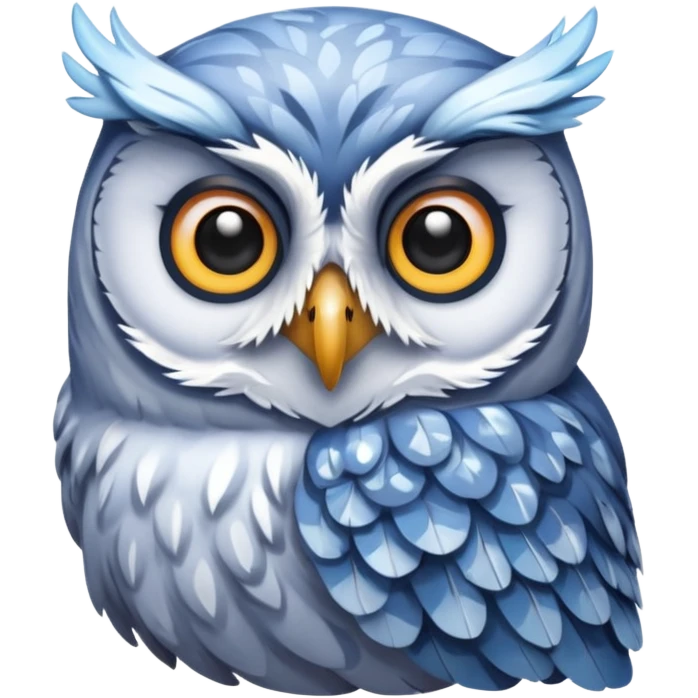 🦉 le mm hibou mais glacé  emoji