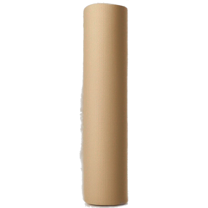 beige half rolled out yoga mat emoji