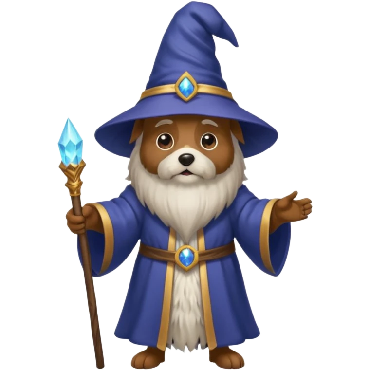 Dog wizard emoji