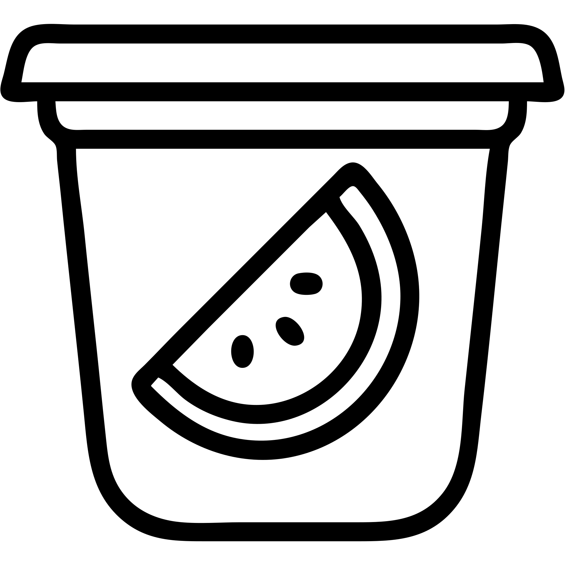 plastic fruit pot outlined icon with no fill emoji