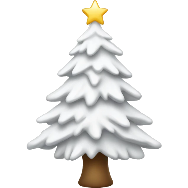 White christmas tree emoji