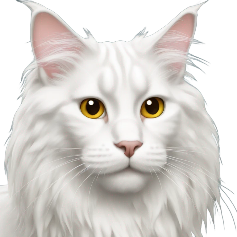 White Maine Coon emoji