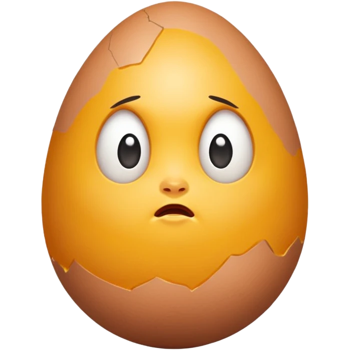 A really big egg with a really big forehead and a double chin with legs emoji