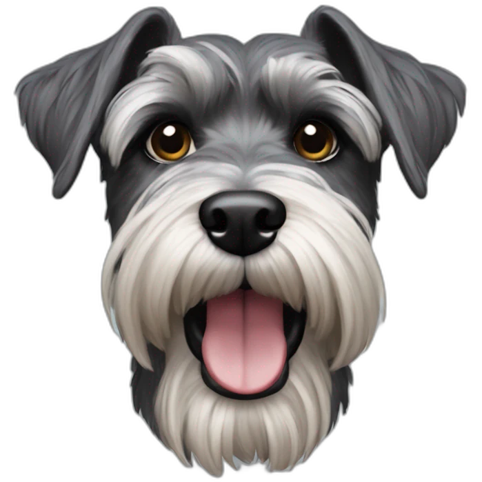 hyper realistic schnauzer emoji