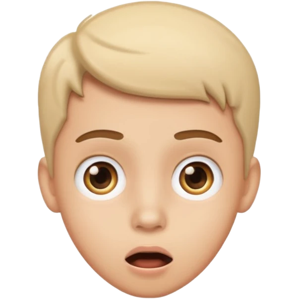 person with a surprised face emoji style emoji