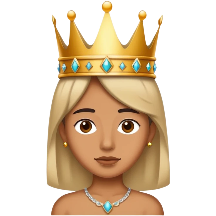 Wearing a crown emoji