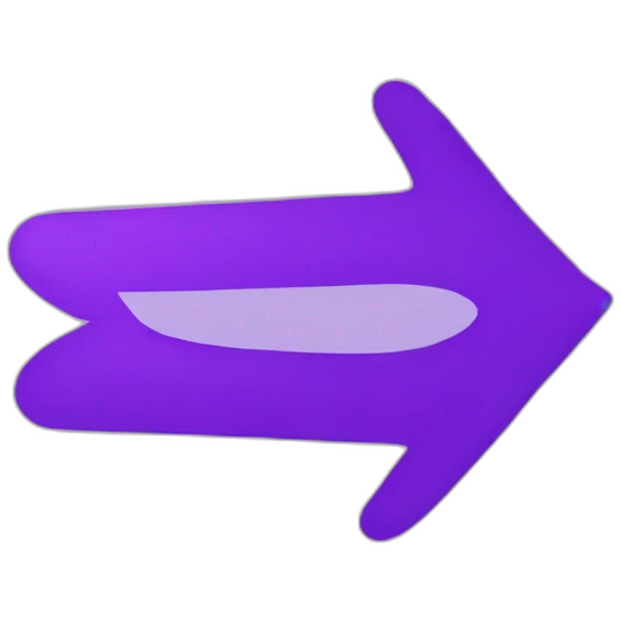 a squiggle purple arrow pointing to the right emoji