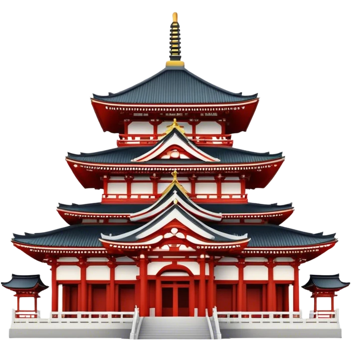Cinematic Realistic Senso-ji Temple Landmark Emoji, depicted with the historic Tokyo temple rendered with intricate architectural detail and dynamic, cultural lighting. emoji