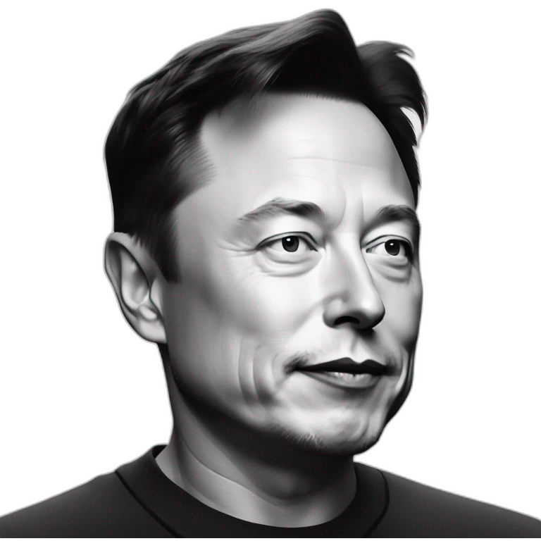 elon musk-(proportional)calm-(realistic) emoji