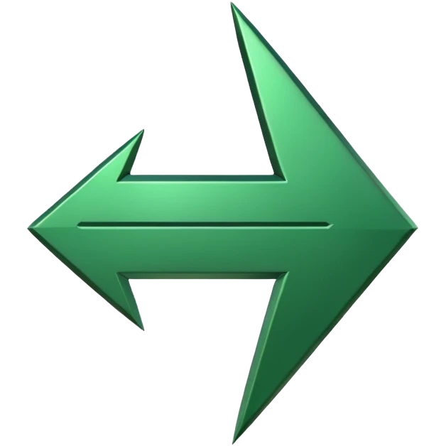 a green arrow pointing up emoji