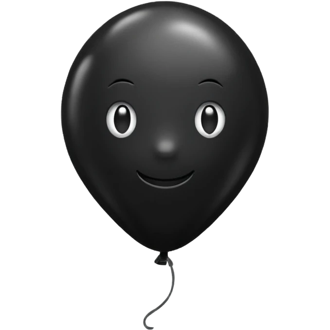 Black balloon emoji