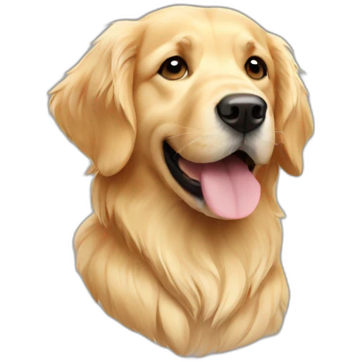pale golden retriever emoji