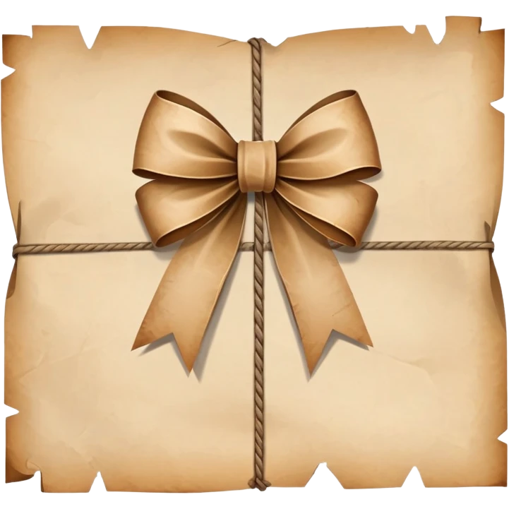 Survivor parchment paper with a bow emoji